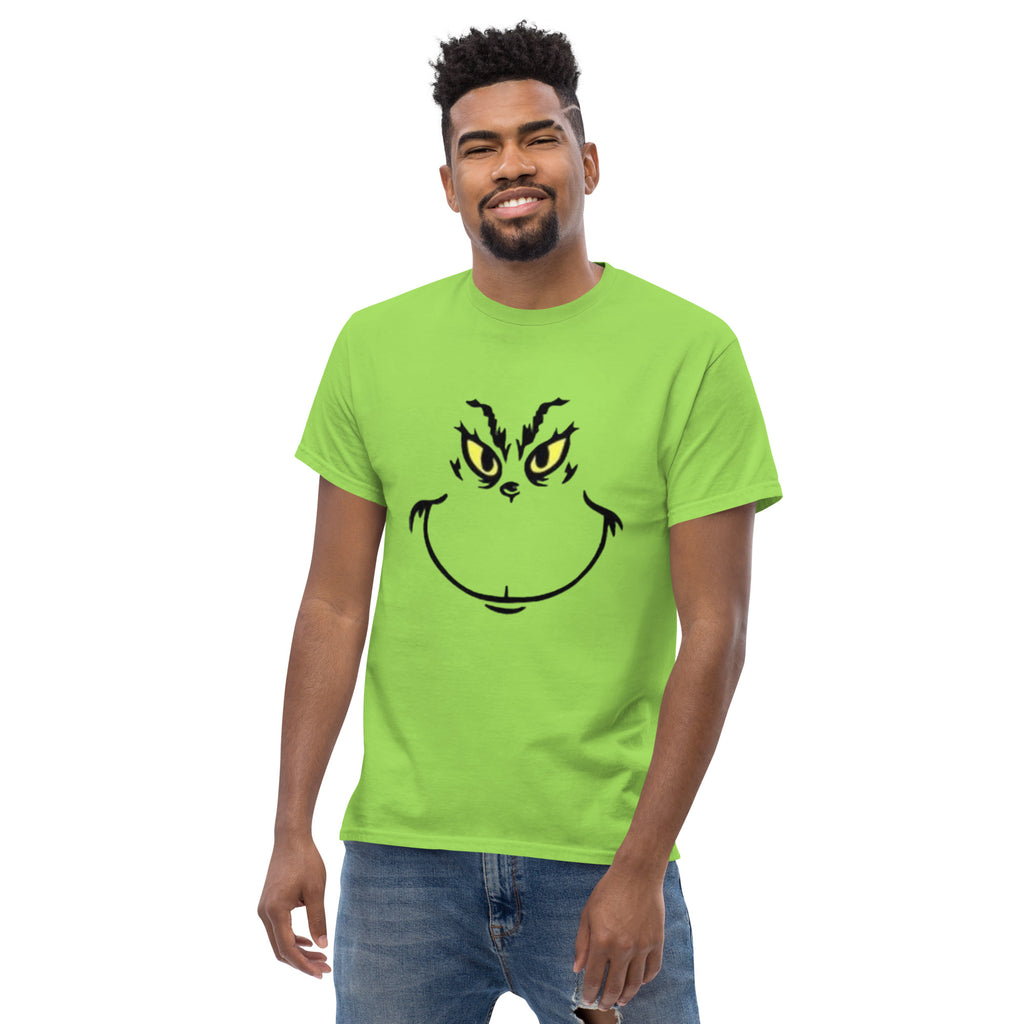 Grinch Face Unisex Classic Tee | Festive Holiday T-Shirt