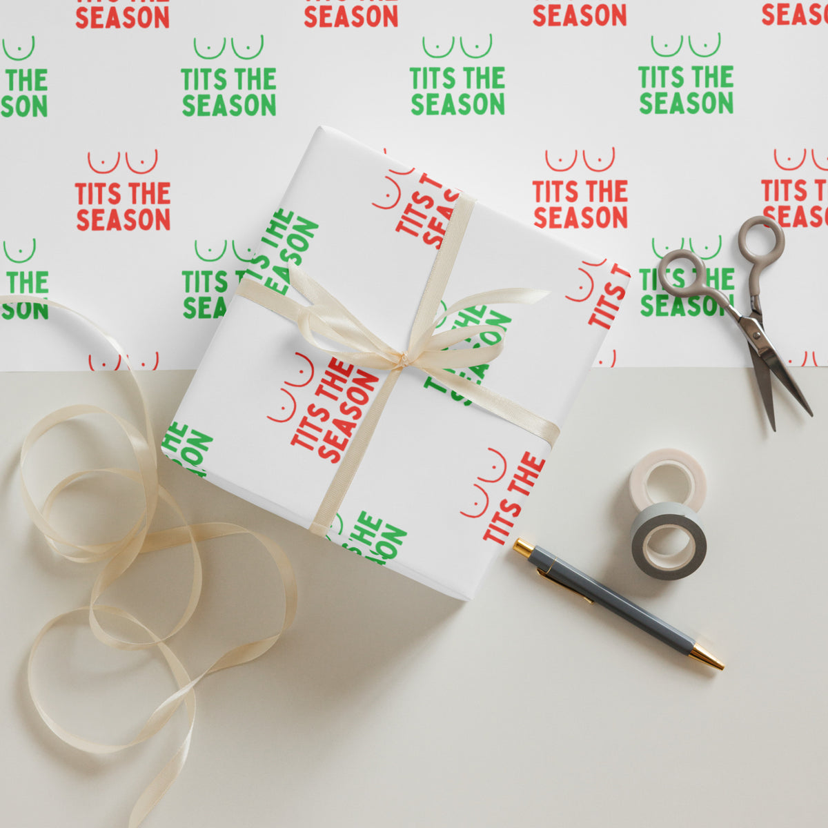 Spicy Christmas Wrapping Paper Sheets (3-Pack)