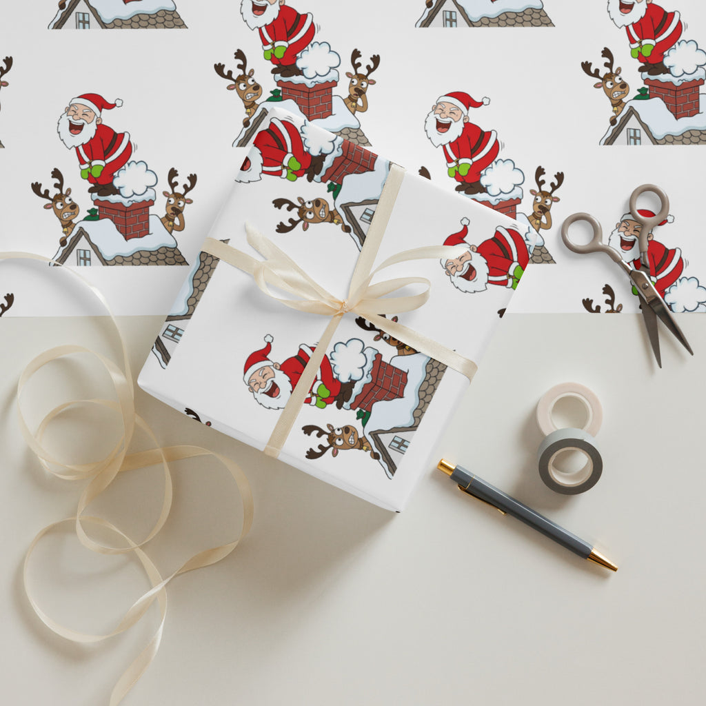 Spicy Christmas Wrapping Paper Sheets (3-Pack)