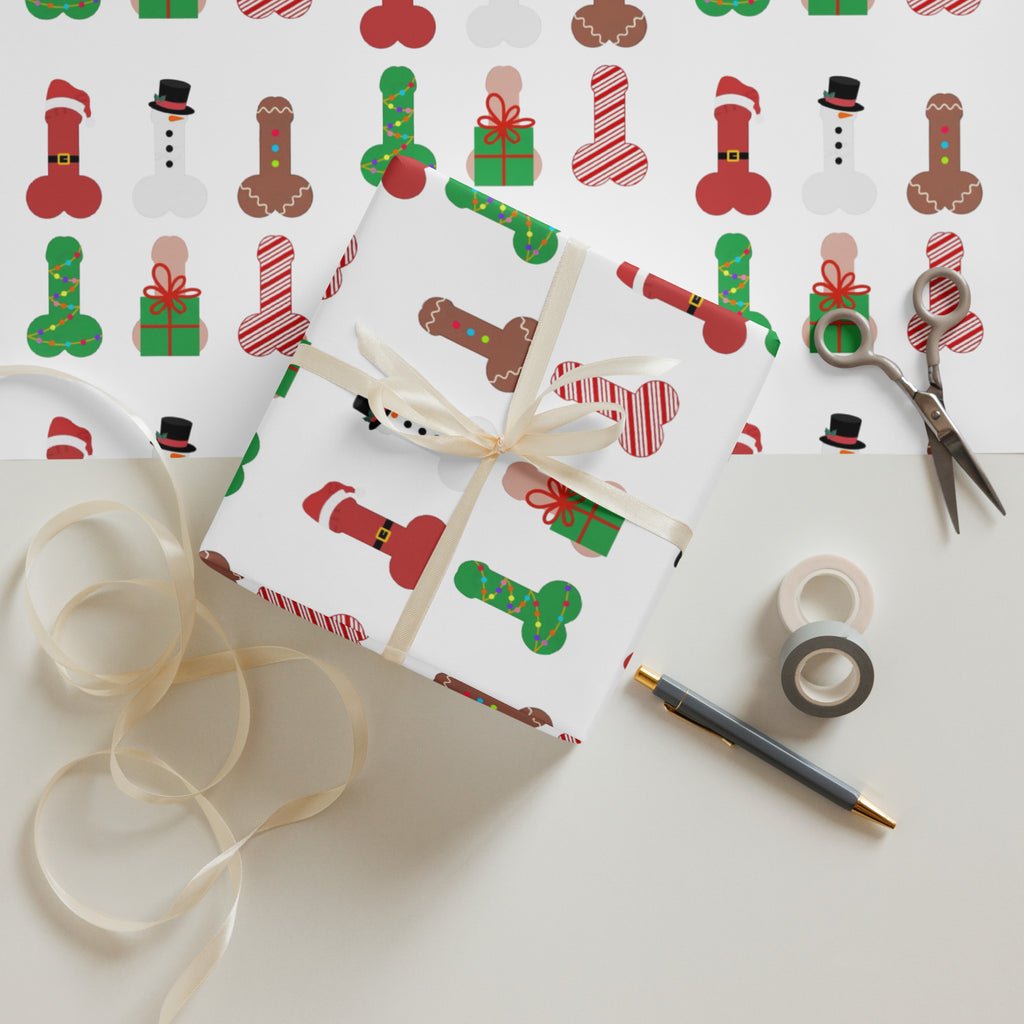 Spicy Christmas Wrapping Paper Sheets (3-Pack)