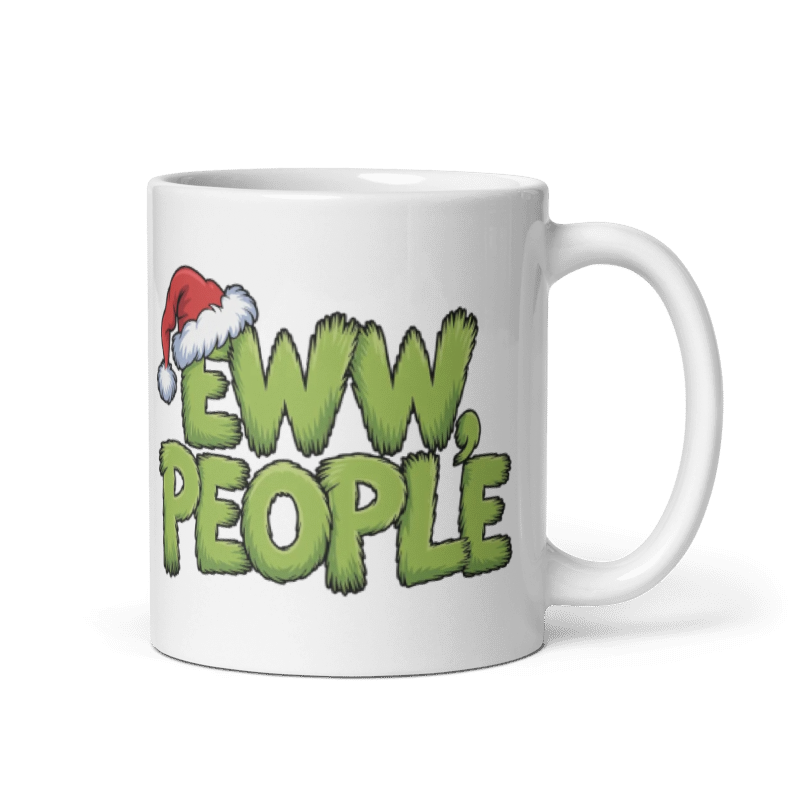Christmas Ceramic Mug Collection | Eww People Holiday Coffee Cup | 11oz, 15oz, 20oz Sizes