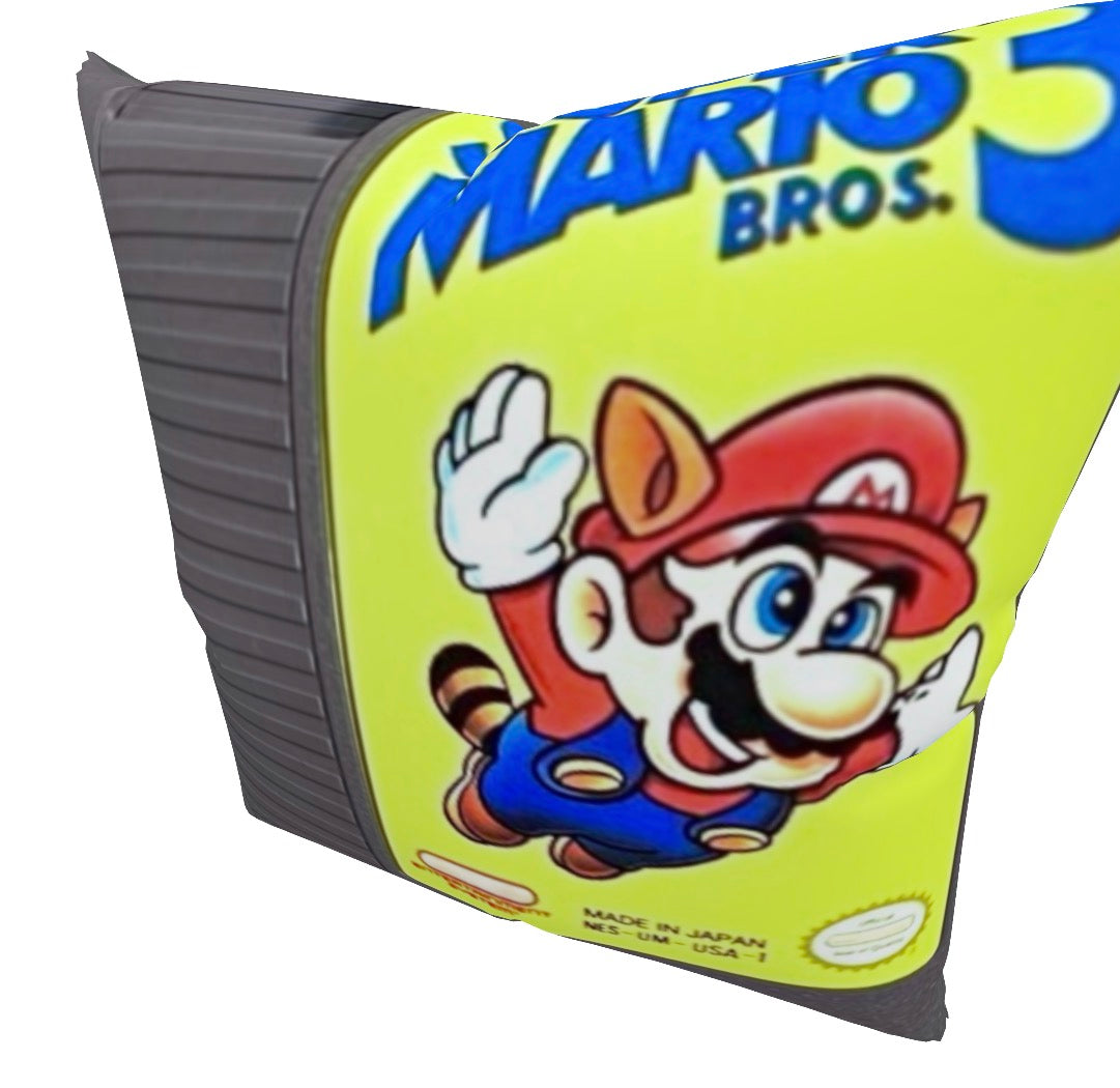 Level Up Your Space: Retro Video Game Cartridge & Controller Plush Throw Pillows